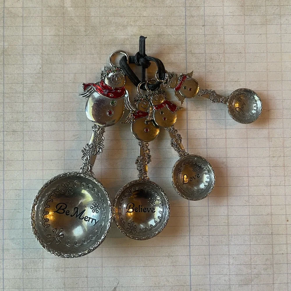 Ganz Silver Snowman Measuring Spoons
